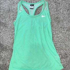 Green Nike Dri-fit tank